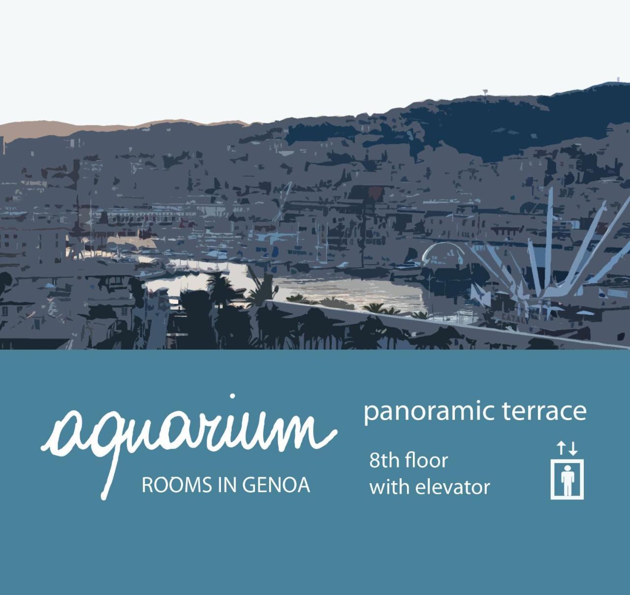 Aquarium Rooms Genua Exteriör bild